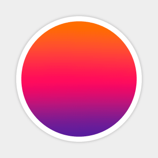 Purple Pink Orange  Gradient Magnet